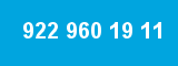 922 960 19 11 922 960 19 11